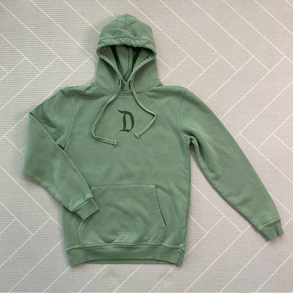 Disney Disneyland 70th Anniversary Green Castle Pullover Hoodie Unisex XS